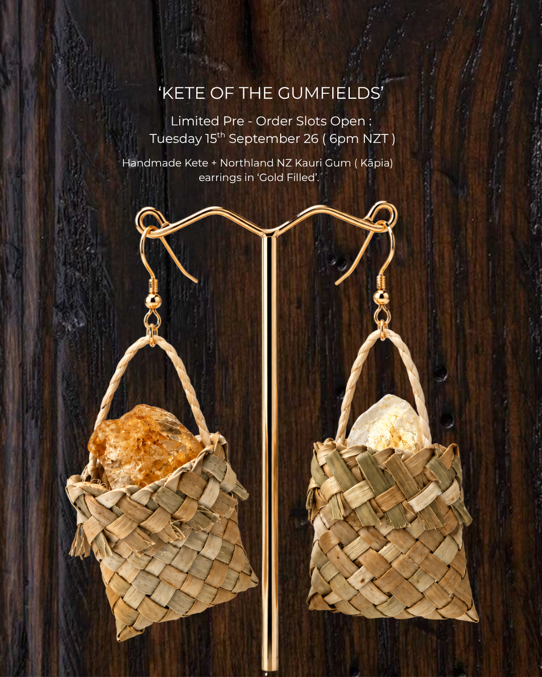 Limited Pre - Order | 'Kete of The Gumfields' Earrings