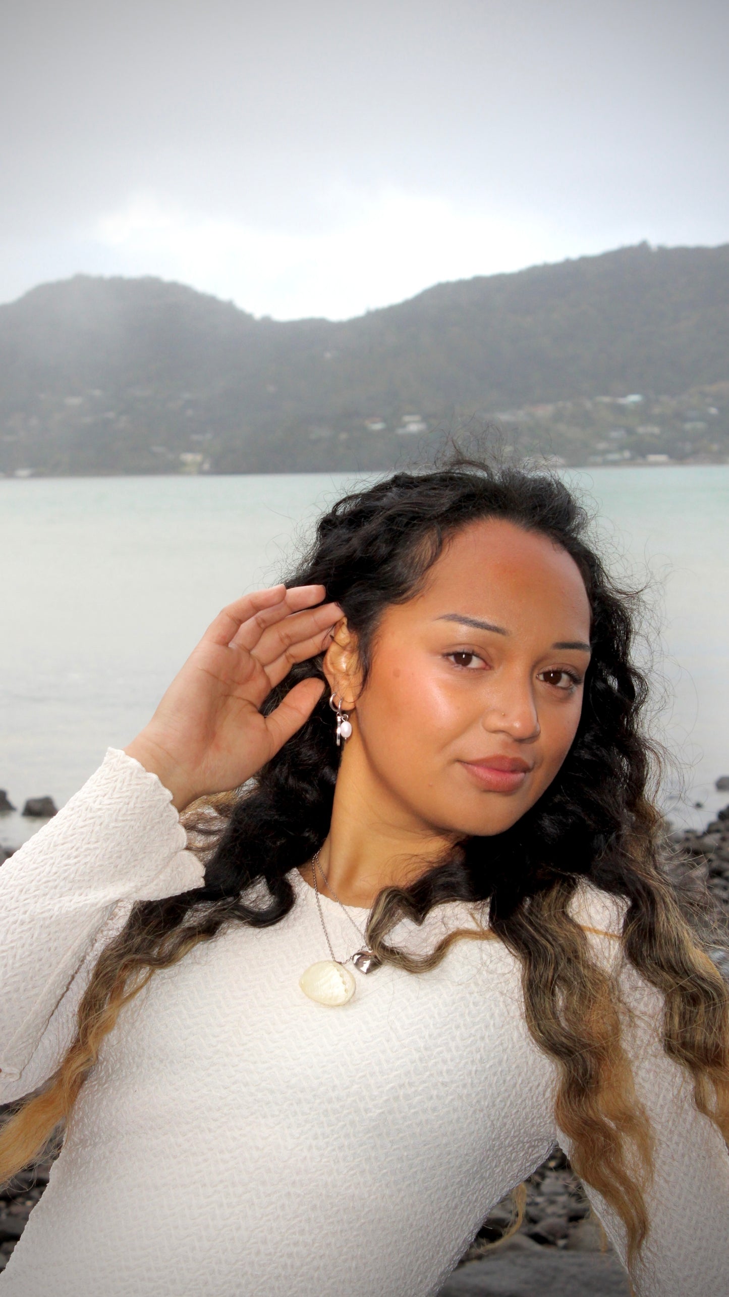 The Mini ' Closed ' Paua Pendant