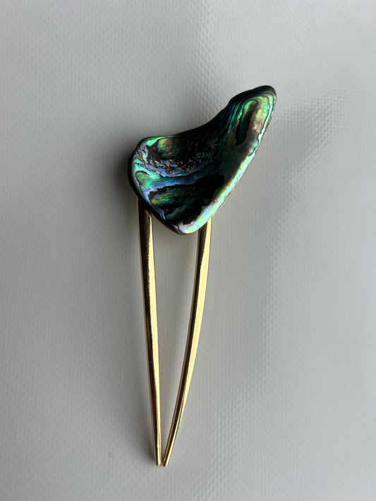 NZ Pāua French Pin ( 1of1 / Recycled Materials )